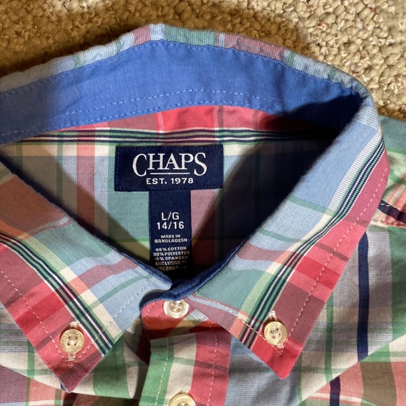 Chaps Short Sleeve Button Down Shirt - Picture 3 of 4